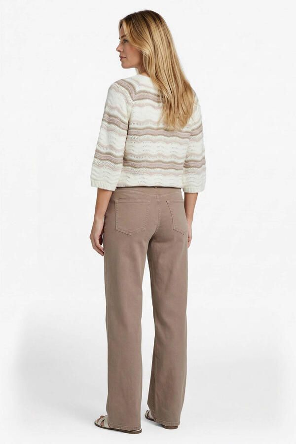 CS the Label gestreepte pullover bruin gebreid - Foto 2