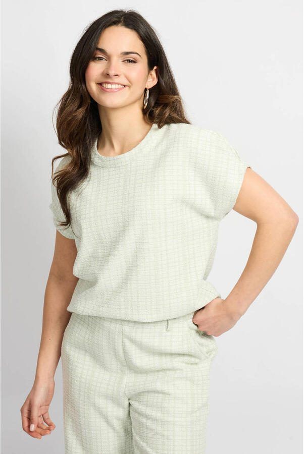 CS the Label glitter top mintgroen