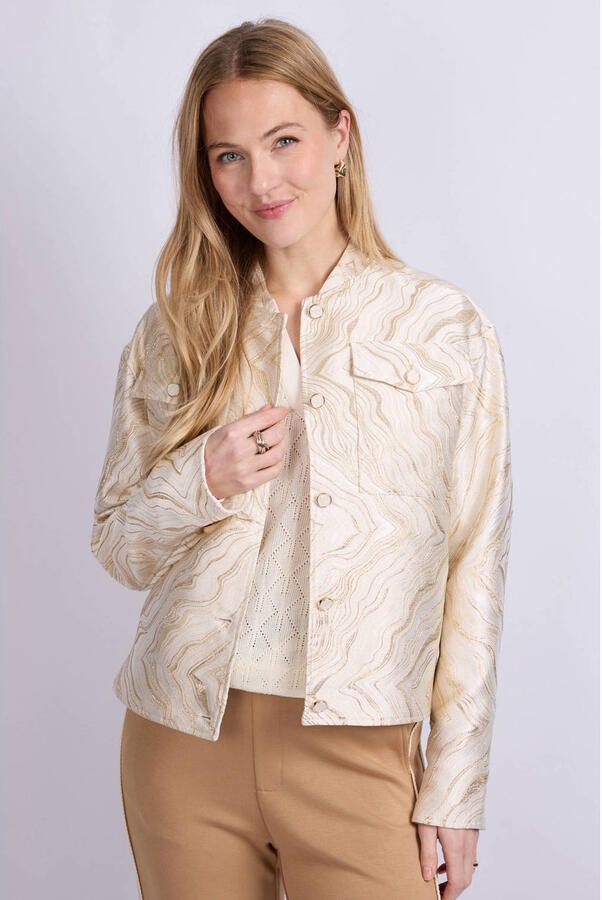 CS the Label jasje met glitter beige