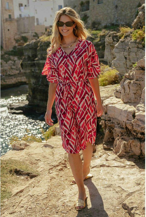 CS the Label midi jurk roze - Foto 2