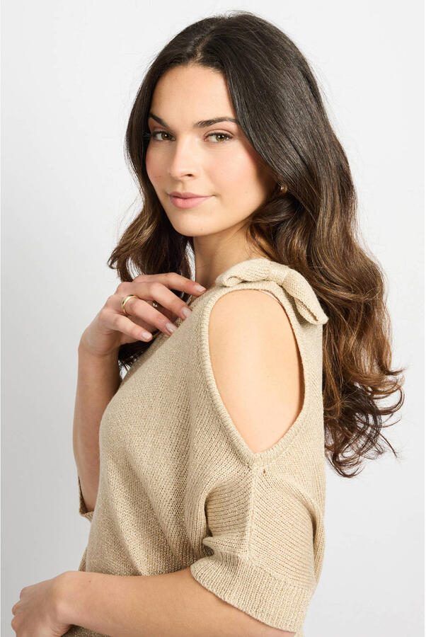 CS the Label pullover beige gebreid - Foto 3