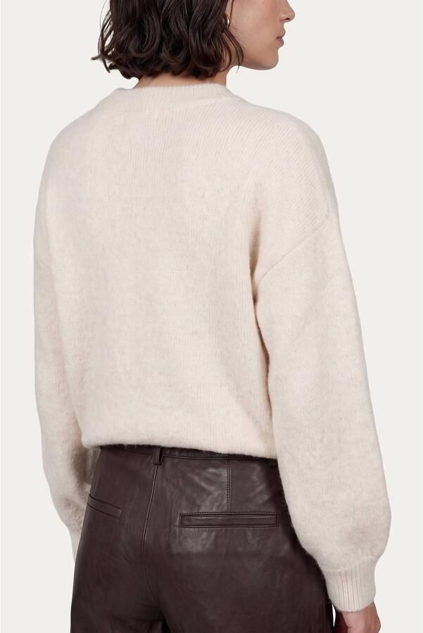 CS the Label pullover met pailletten en wol ecru - Foto 3