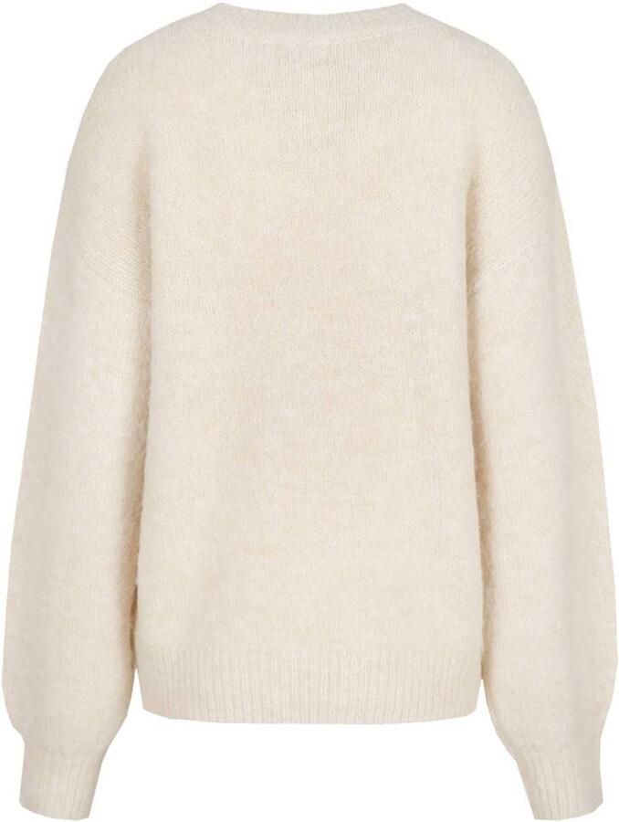 CS the Label pullover met pailletten en wol ecru - Foto 2