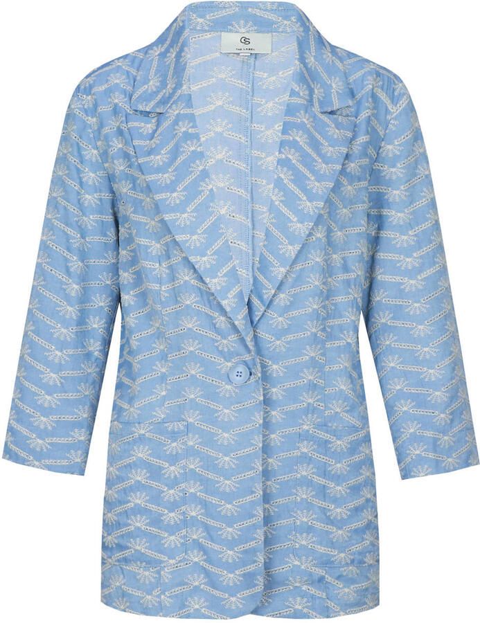 CS the Label regular blazer lichtblauw - Foto 2