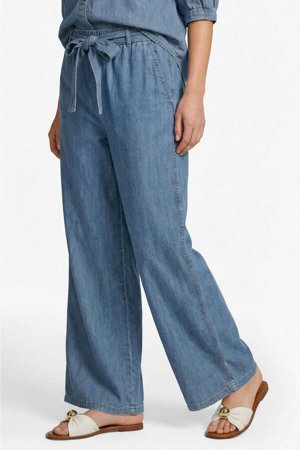 CS the Label regular waist broek medium blue denim
