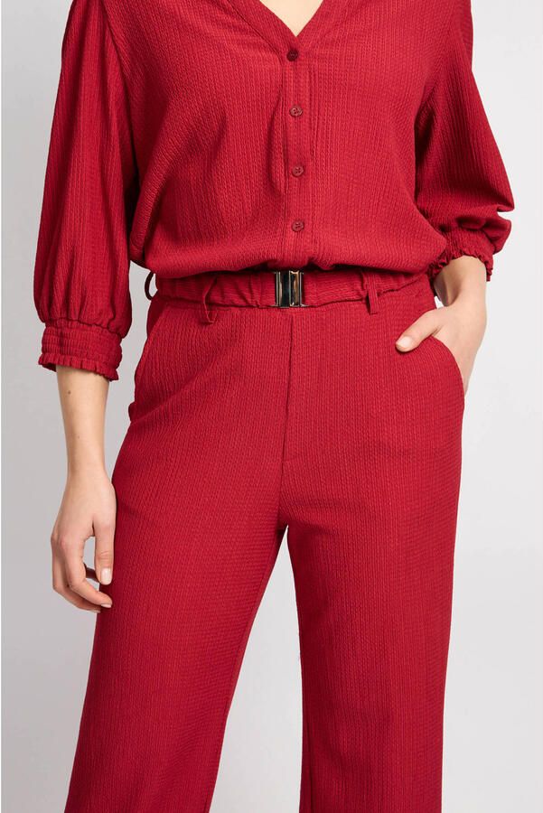 CS the Label regular waist broek rood