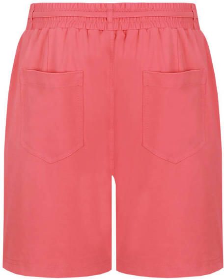 CS the Label straight regular waist bermuda short koraalrood - Foto 2