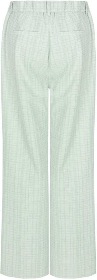 CS the Label straight regular waist broek mintgroen met lurex - Foto 3
