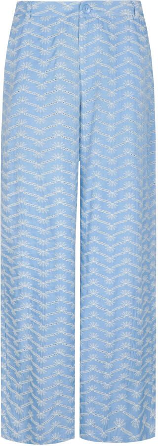 CS the Label straight regular waist casual broek blauw - Foto 3