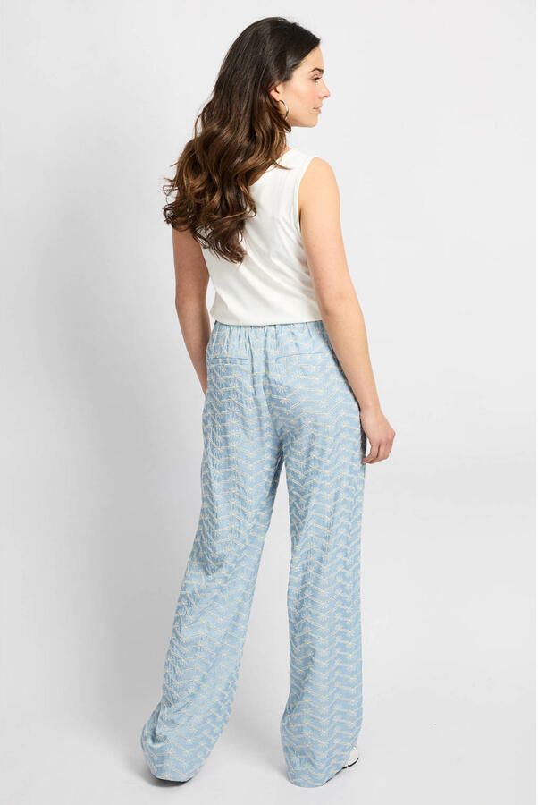 CS the Label straight regular waist casual broek blauw - Foto 2