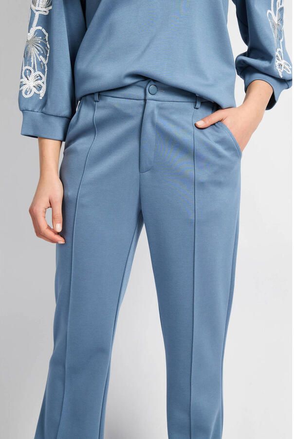 CS the Label straight regular waist casual broek blauw