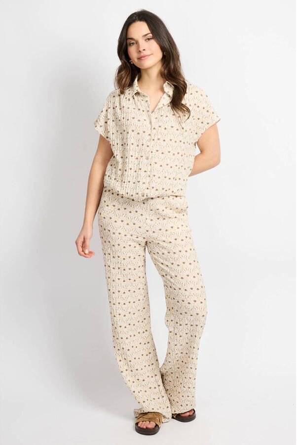 CS the Label straight regular waist casual broek zand - Foto 2