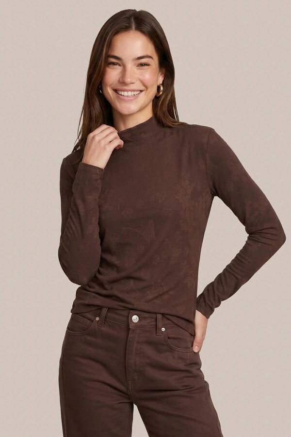 CS the Label top met print bruin