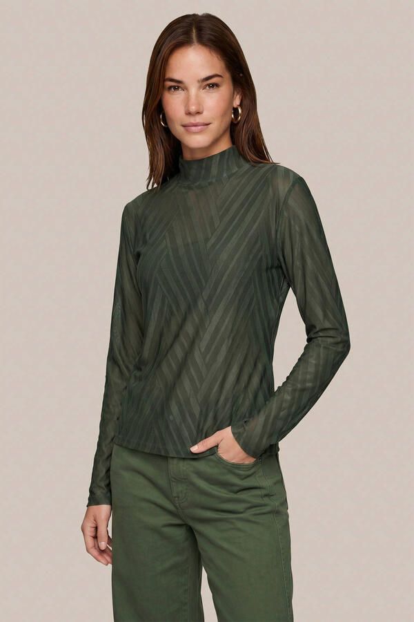CS the Label top met print groen