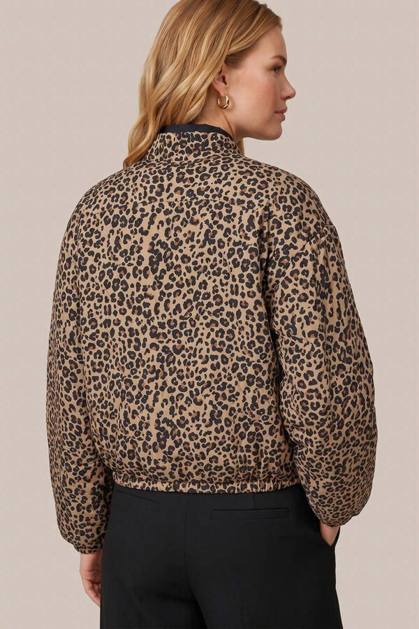 CS the Label tussenjas met panterprint beige - Foto 2