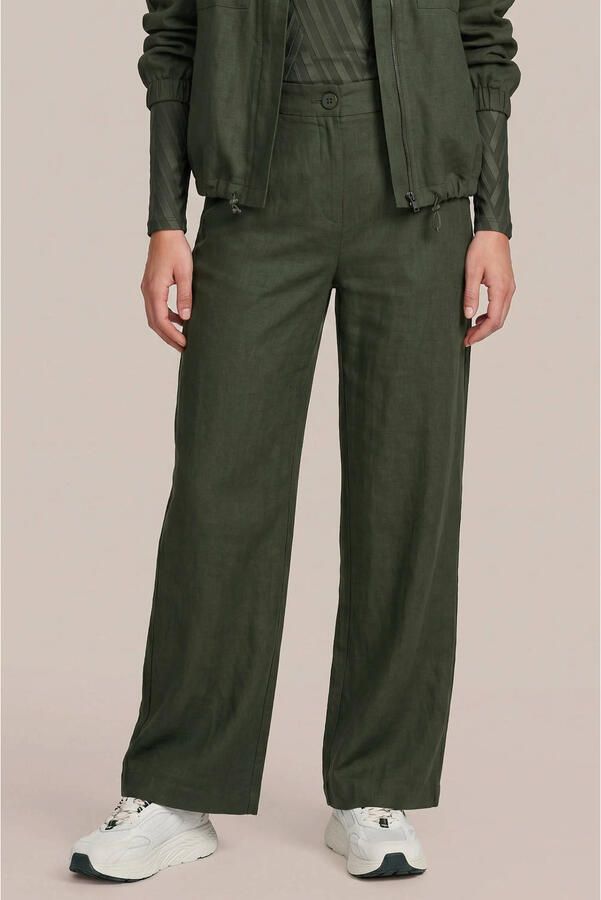 CS the Label wide leg broek groen