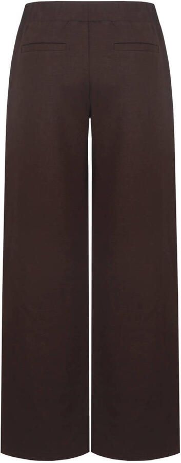 CS the Label wide leg broek met strass-steentjes bruin - Foto 3