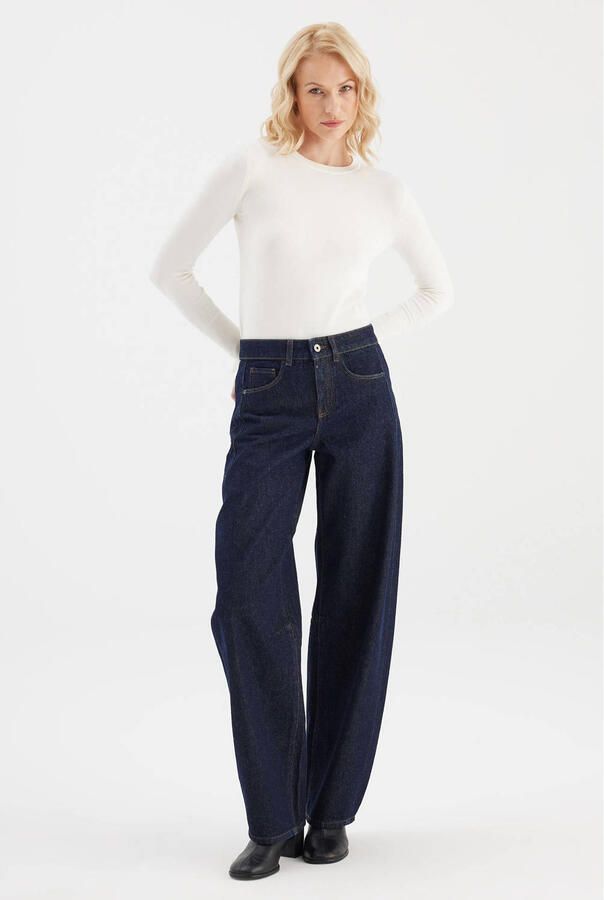 Cup of Joe Denim barrel jeans donkerblauw