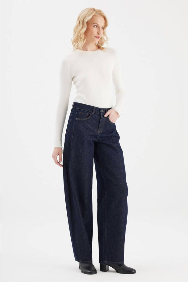 Cup of Joe Denim barrel jeans donkerblauw - Foto 2