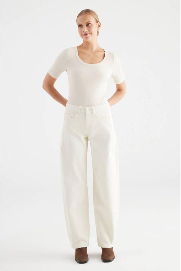 Cup of Joe Denim Barrel jeans ecru - Foto 3