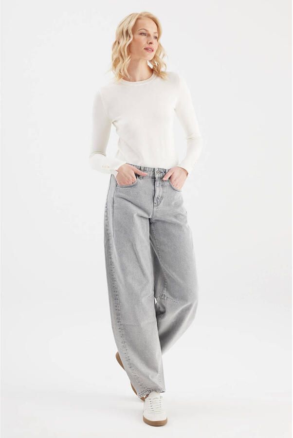 Cup of Joe Denim barrel jeans grijs - Foto 3