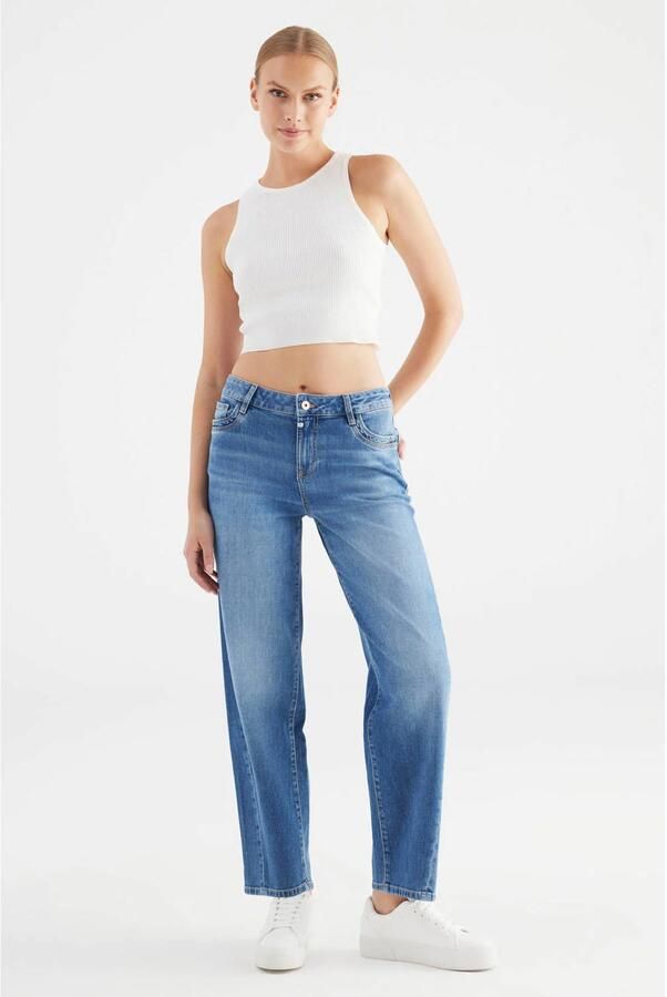 Cup of Joe Denim barrel jeans mediumblauw