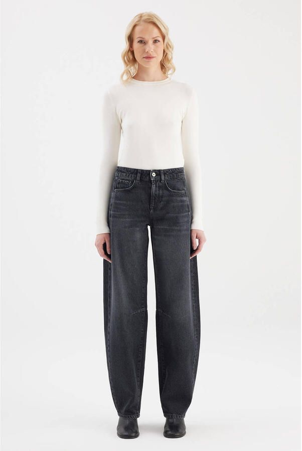 Cup of Joe Denim barrel jeans zwart