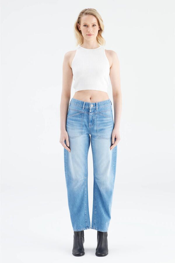 Cup of Joe Denim cropped jeans medium blue denim