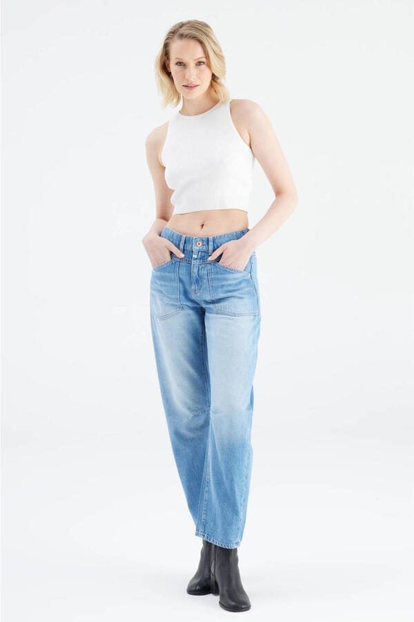 Cup of Joe Denim cropped jeans medium blue denim - Foto 2