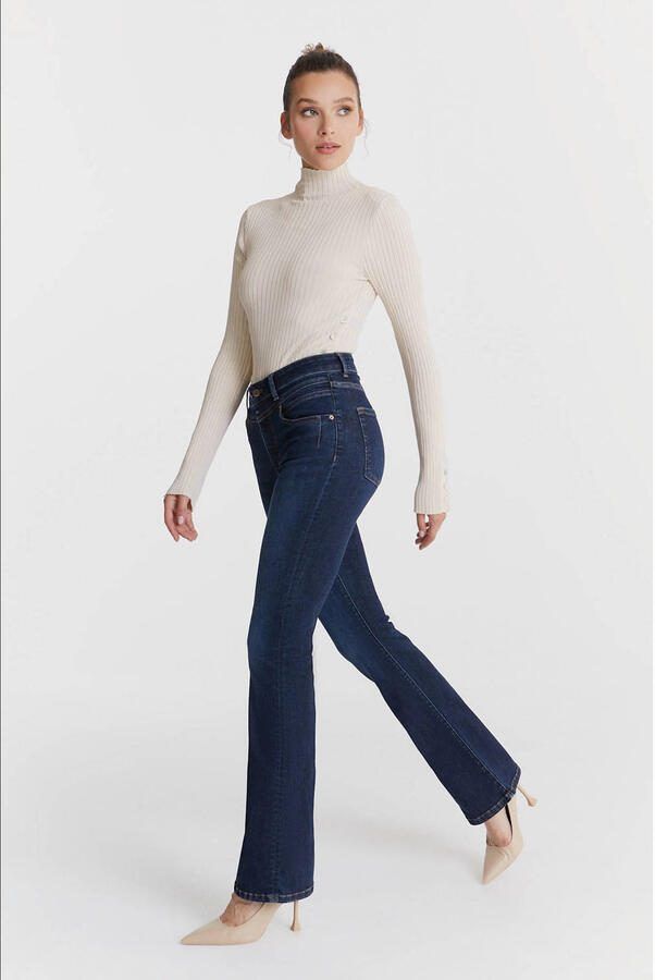 Cup of Joe Denim high flared jeans dark blue denim - Foto 2