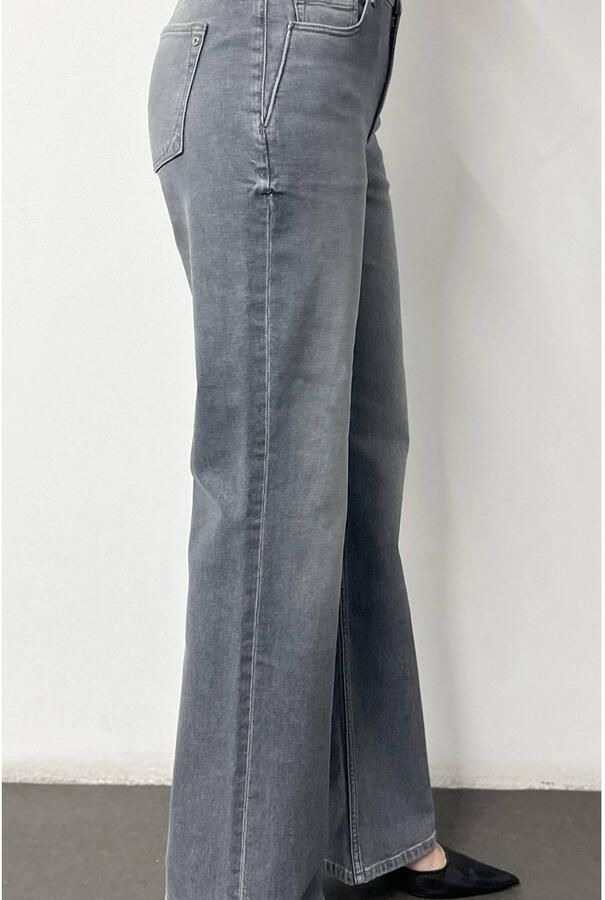Cup of Joe Denim high straight leg jeans grey denim - Foto 3
