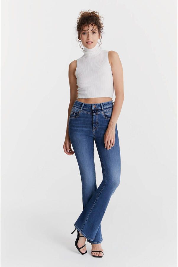 Cup of Joe Denim high waist flared jeans sapphire medium blue denim - Foto 2