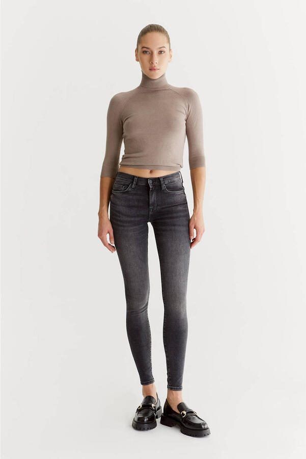 Cup of Joe Denim high waist super skinny jeans grey denim - Foto 2