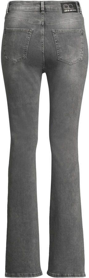 Cup of Joe Denim high waist flared jeans grey denim