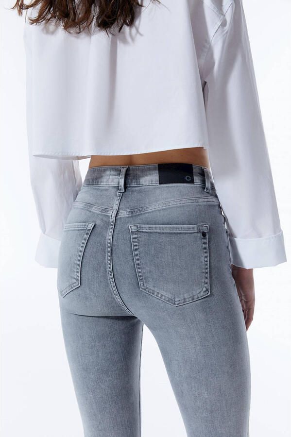 Cup of Joe Denim high waist flared jeans grey denim