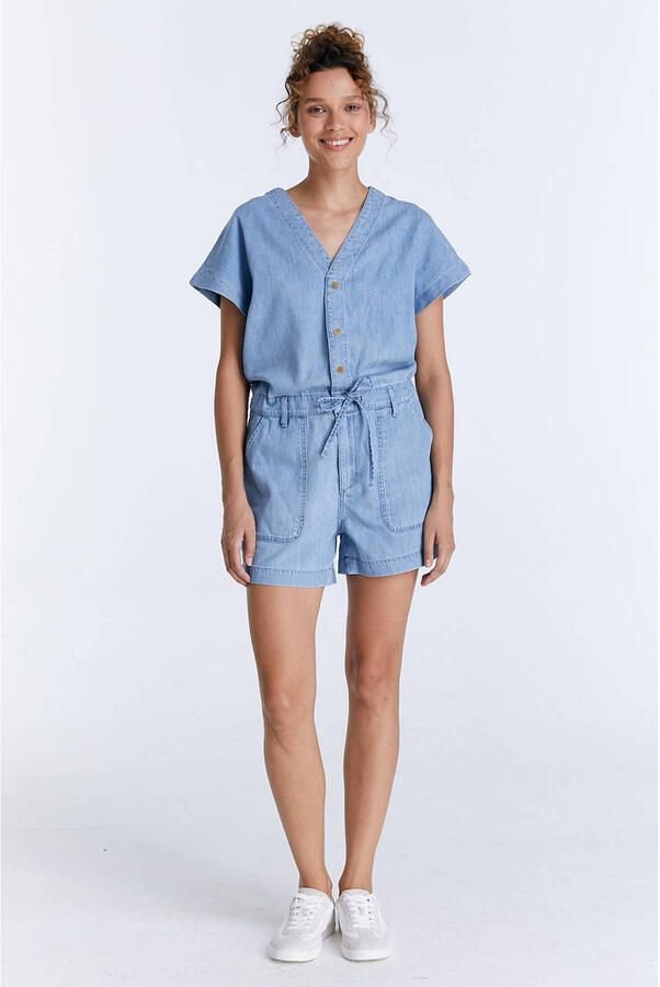 Cup of Joe Denim jumpsuit light blue denim