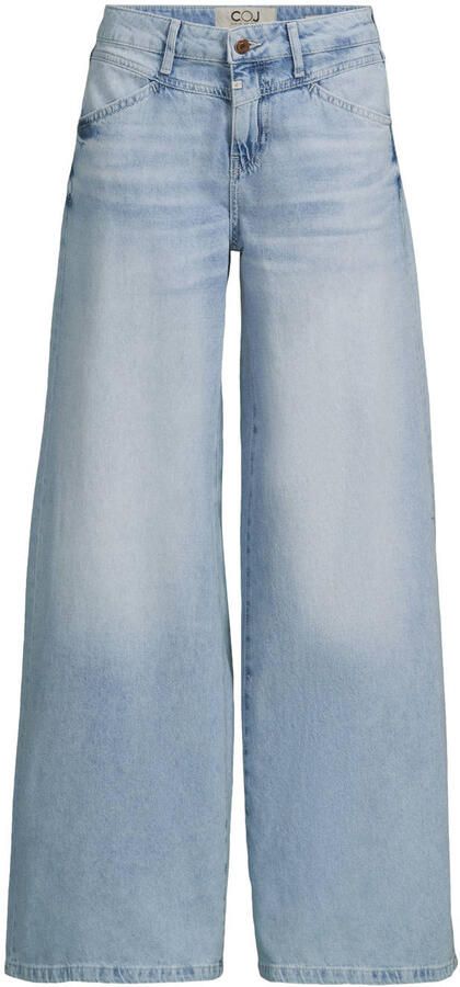 Cup of Joe Denim low waist wide leg jeans light blue denim