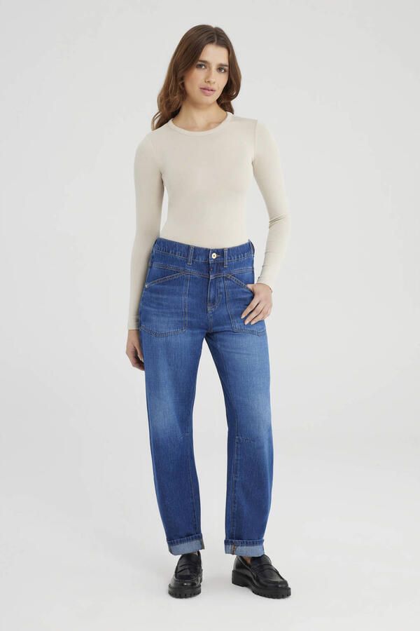 Cup of Joe Denim mom jeans dark blue denim
