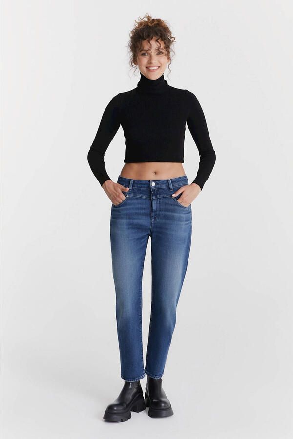 Cup of Joe Denim mom jeans Victoria dark blue denim
