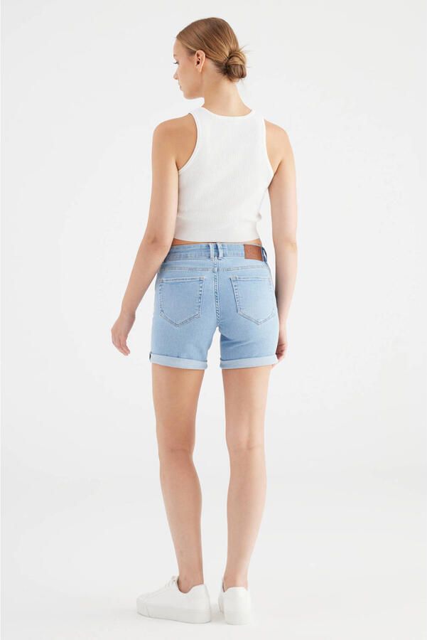 Cup of Joe Denim skinny regular waist short light blue denim - Foto 2