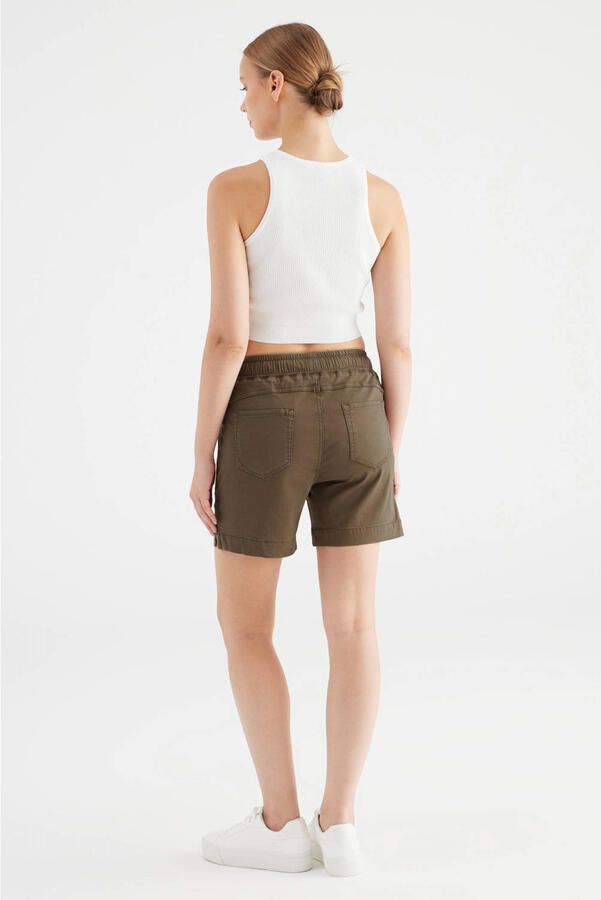 Cup of Joe Denim slim regular waist casual short bruin - Foto 2