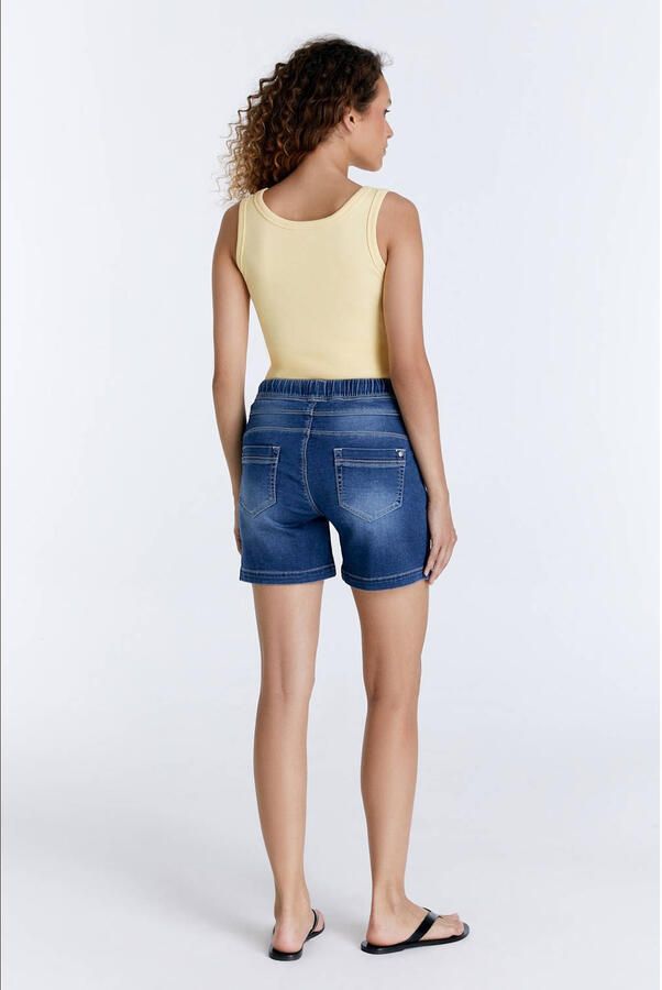 Cup of Joe Denim slim regular waist denim short medium blue denim - Foto 3