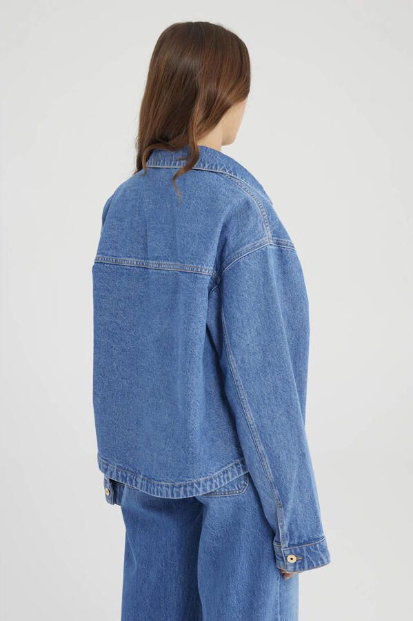 Cup of Joe Denim spijkerjas medium blue denim - Foto 2