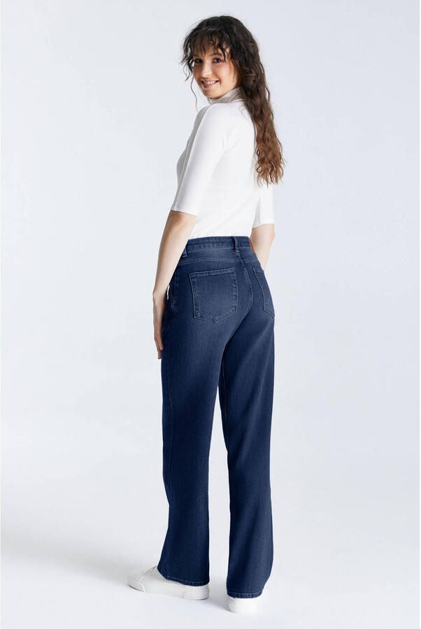 Cup of Joe Denim straight leg jeans donkerblauw - Foto 3