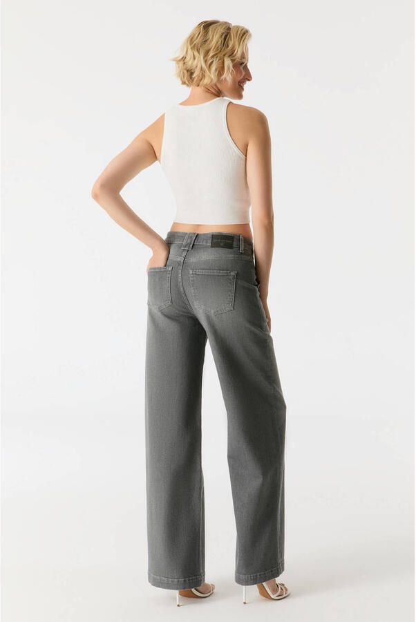 Cup of Joe Denim wide leg jeans Lulu grey denim