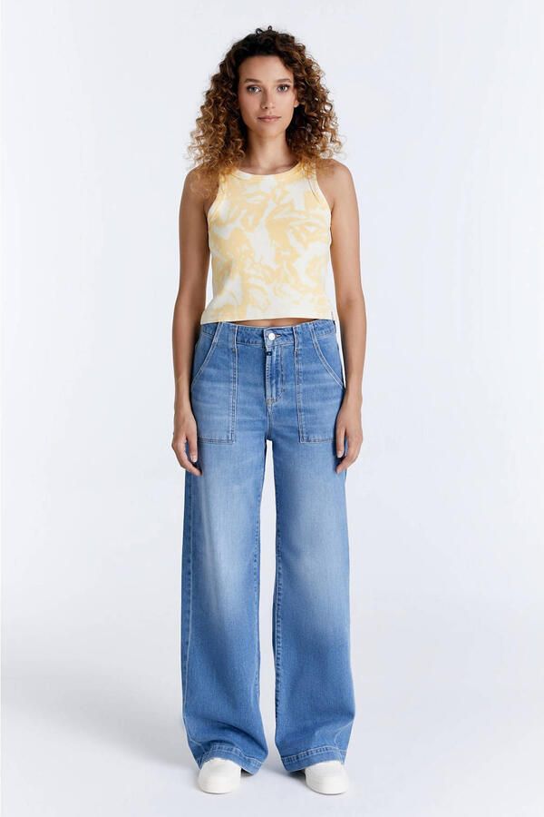 Cup of Joe Denim wide leg jeans Lulu light blue denim