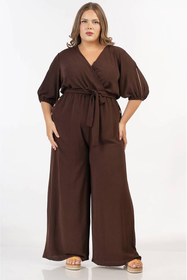 Curviss jumpsuit bruin