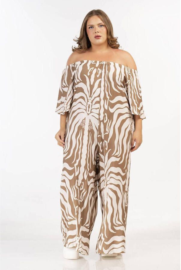 Curviss jumpsuit bruin