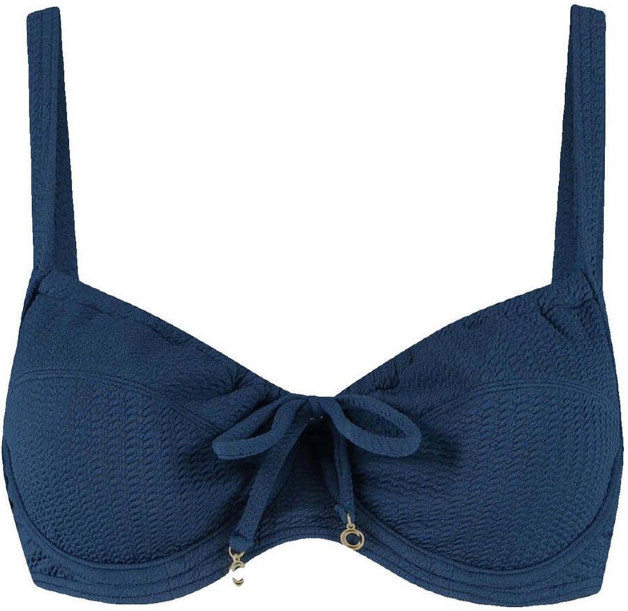 Cyell Design niet-voorgevormde beugel bikinitop Midnight Waves donkerblauw