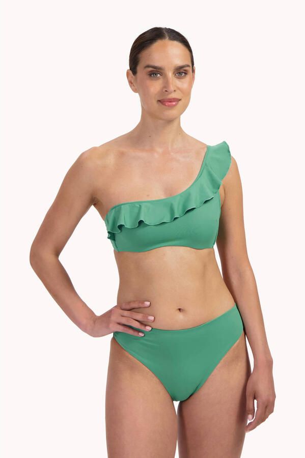 Cyell high leg bikinibroekje Green Oasis groen